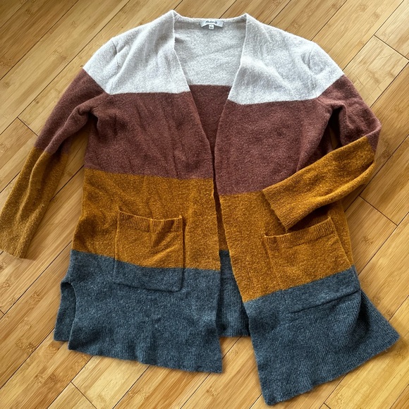 Madewell Kent Striped Cardigan Sweater - Picture 7 of 9